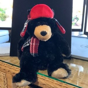 Wishpets Rusty the black bear 10” Plushy